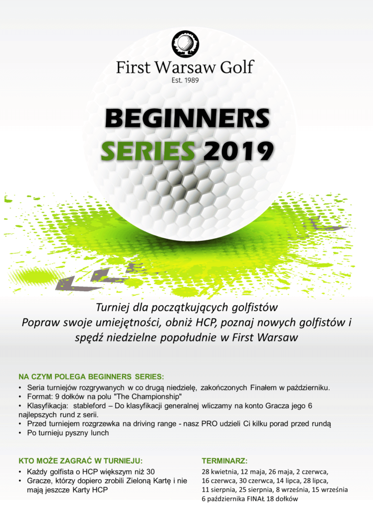 Beginners Series First Warsaw Golf Najstarsze I Najlepsze Pole